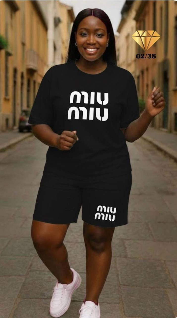 Women's Designer-Inspired Two-Piece Short Set